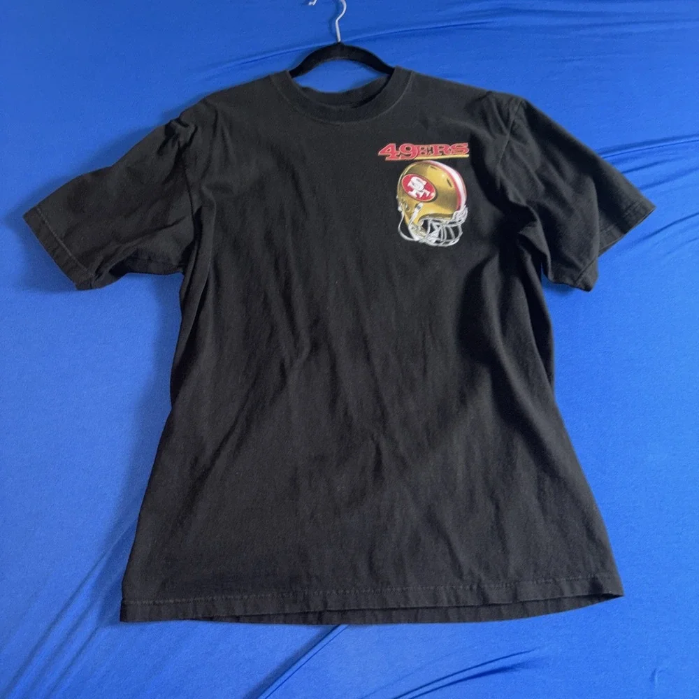 Reebok Men's San Francisco 49ers 2010 Team Schedule T-shirt Size Large Black
